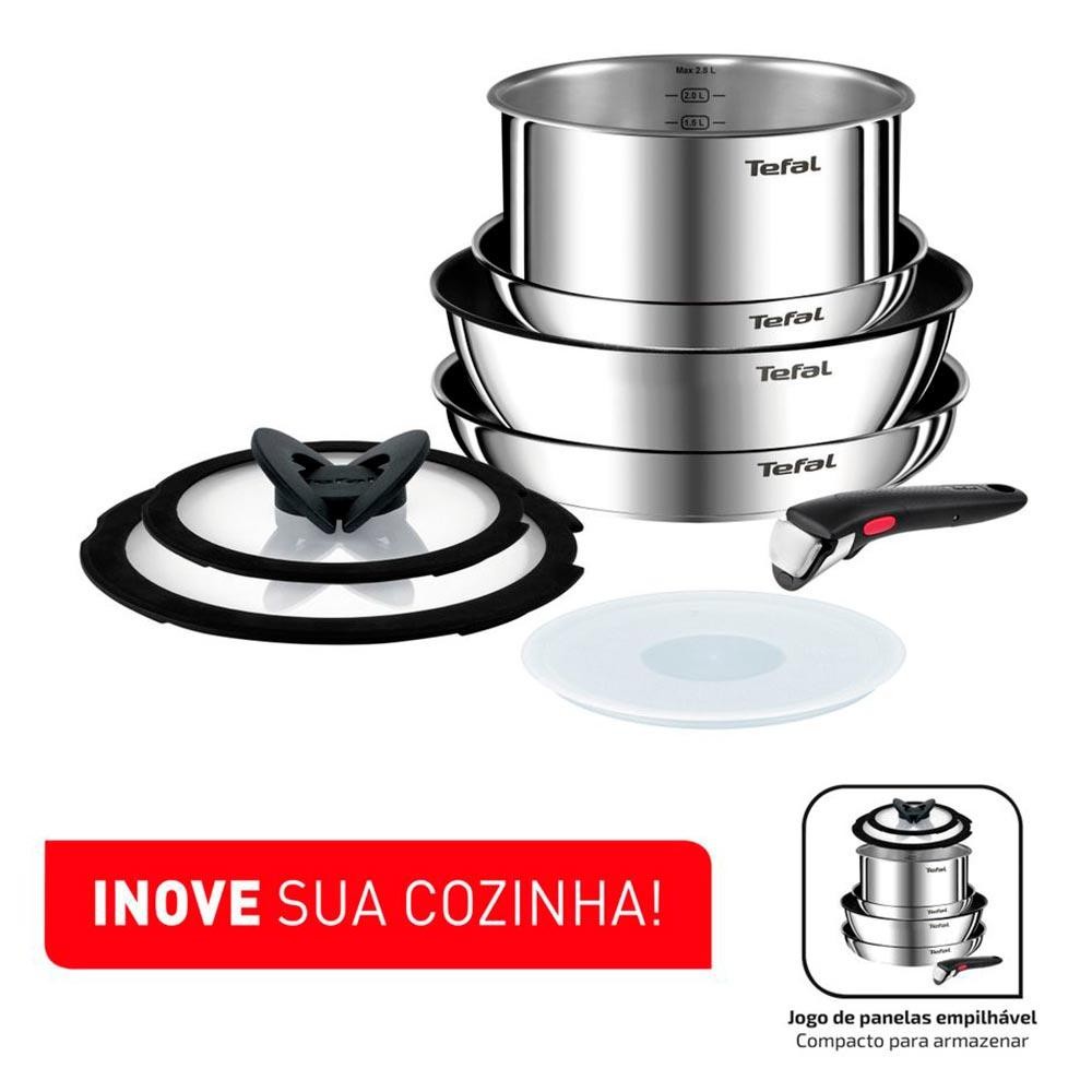 Conjunto de Panelas Tefal Ingenio Inox 04 Peças - Home & Living
