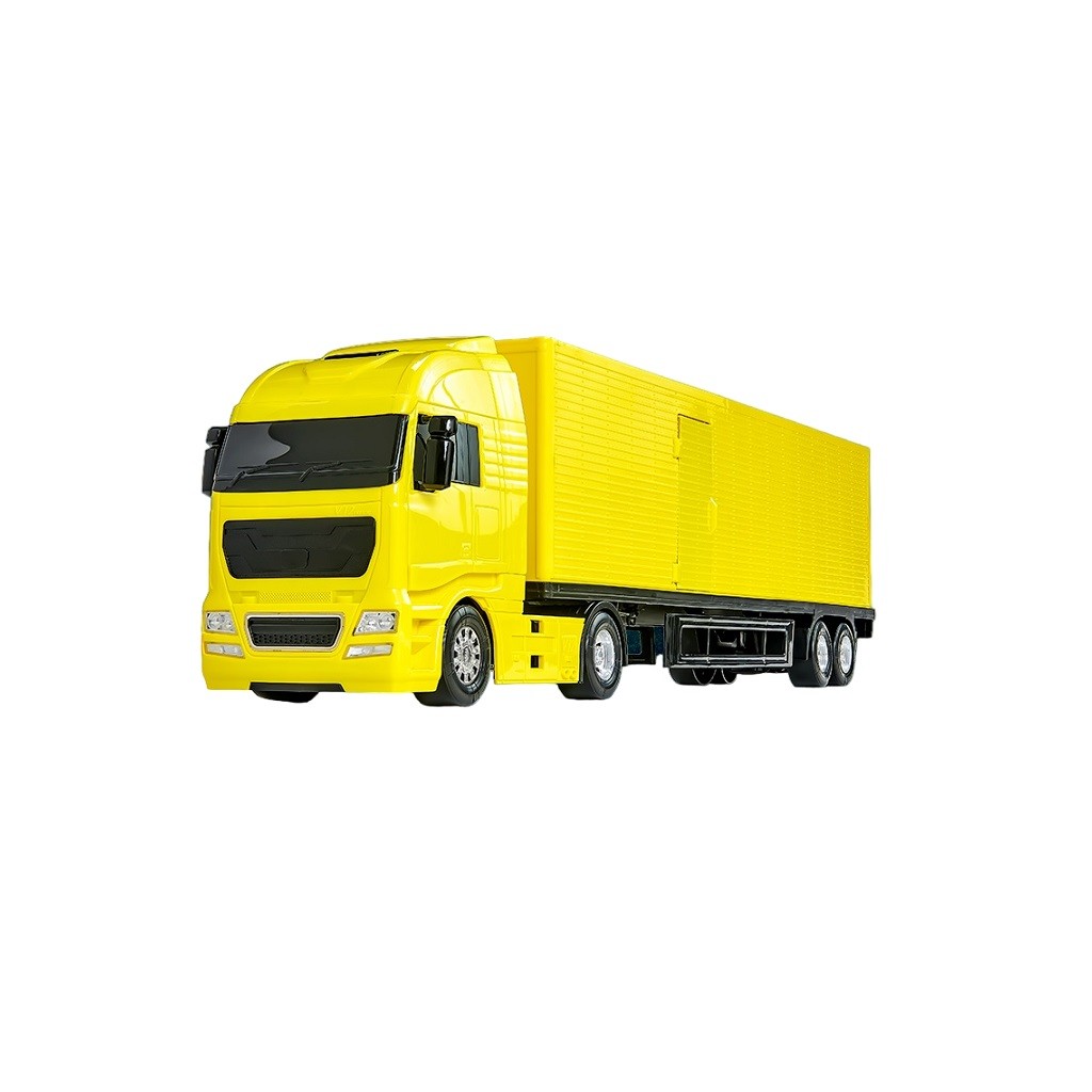 Caminhão Amarelo De Brinquedo Infantil Truck Baú 67cm 1330 - Roma em Oferta na Shopee