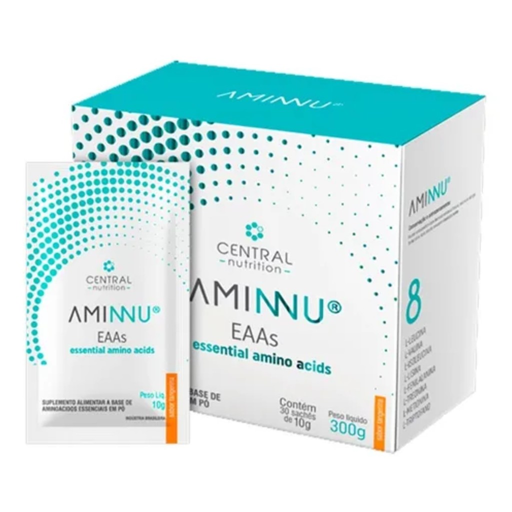 Aminnu Central Nutrition com 30 Sachês Sabor Tangerina em Oferta na Shopee