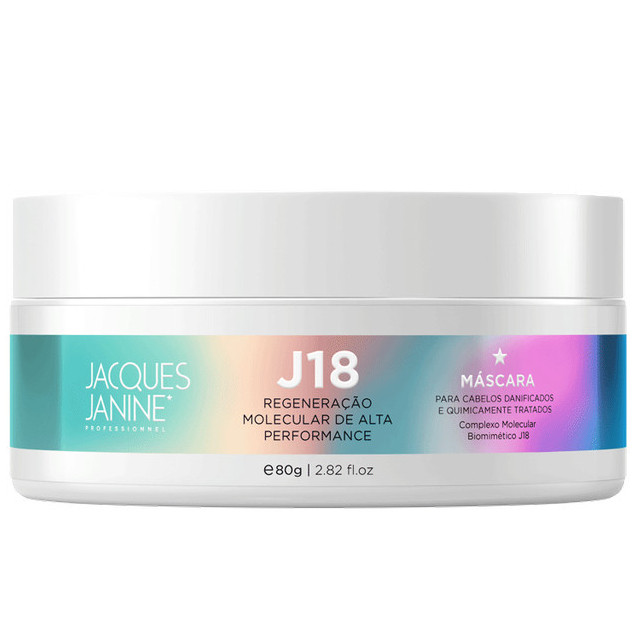 Máscara Tratamento Creme Reconstrução Capilar J18 Jacques Janine 80g