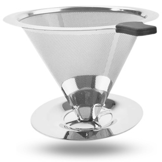 Filtro De Café 103 Inox - Coador de Café Grande Sem Uso De Papel - Mazzal em Oferta na Shopee