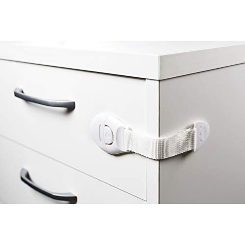 Kit 2 Trava Porta E Gaveta Vaso Multiuso Tecido Branco