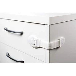 Kit 2 Trava Porta E Gaveta Vaso Multiuso Tecido Branco