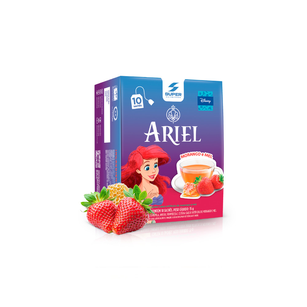 Desinchá Disney Ariel - Morango e Mel (10 sachês) - Food & Beverages