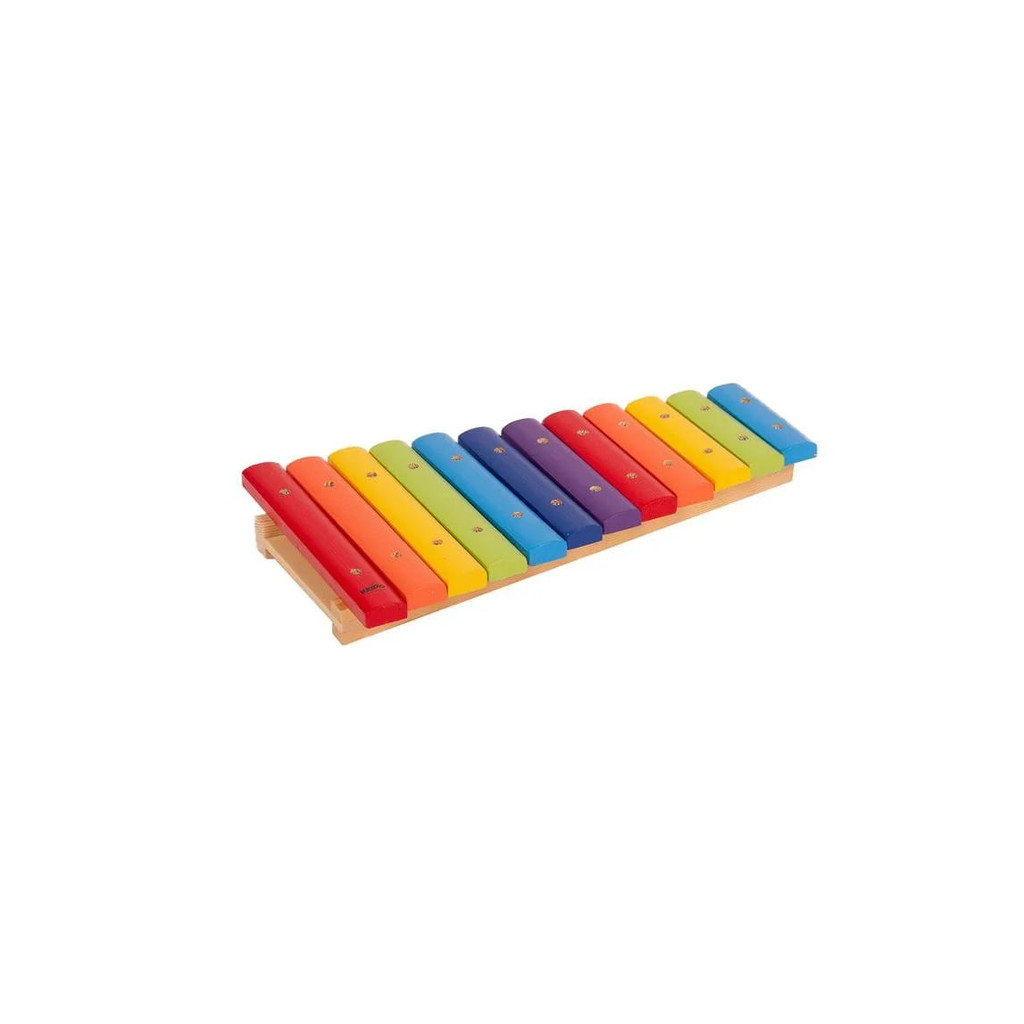 XILOFONE KIDZZO COLORIDO INFANTIL EM MADEIRA COM 12 TECLAS 17697 · foto 2