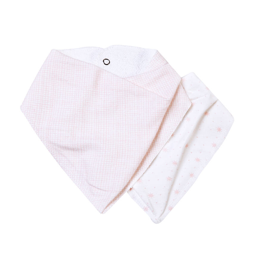 Kit Babador Bandana Bordados Papi Flanelado Rosa - 2 Peças em Oferta na Shopee