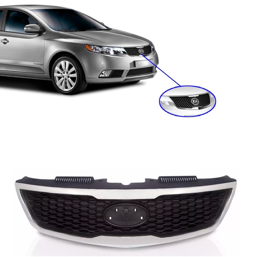 Grade Radiador Kia Cerato 2009 2010 2011 2012 Cromada em Oferta na Shopee