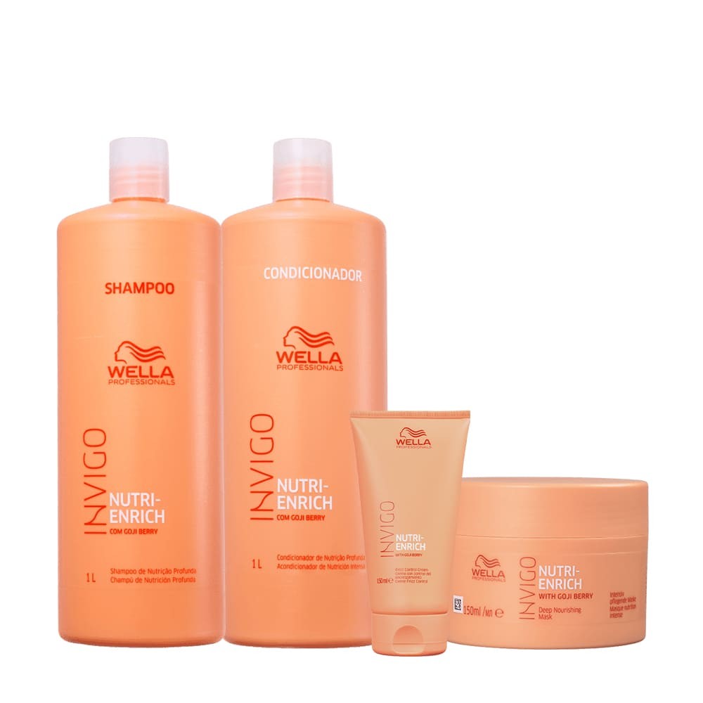 Kit Wella Professionals Invigo Nutri-Enrich Tratamento Profundo (4 produtos) em Oferta na Shopee