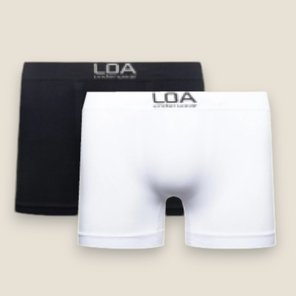 Kit 2 Cuecas Boxer LOA Sem Costura Original em Microfibra em Oferta na Shopee