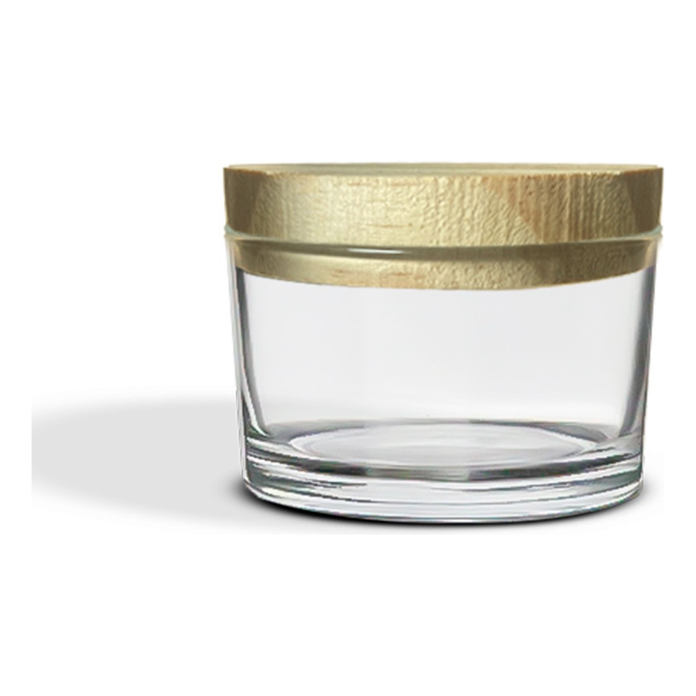 10 Potes De Vidro Vela 150ml Com Tampas De Madeira em Oferta na Shopee