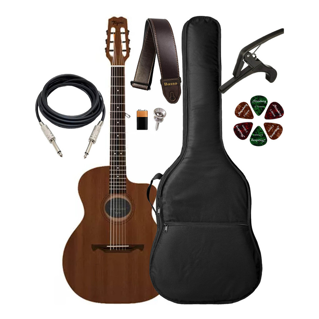 Violão Tagima Vegas Gran Reserva Eq Ntop Capa Luxo E Kit