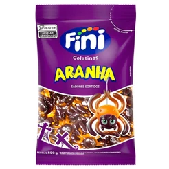 Bala de Gelatina Aranha Pêssego e Amora 500g - Fini