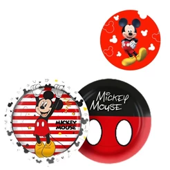 8~40 PRATO BOLO FESTA MICKEY 0 MOUSE DE PAPEL 18 CM REGINA (CHOCO)