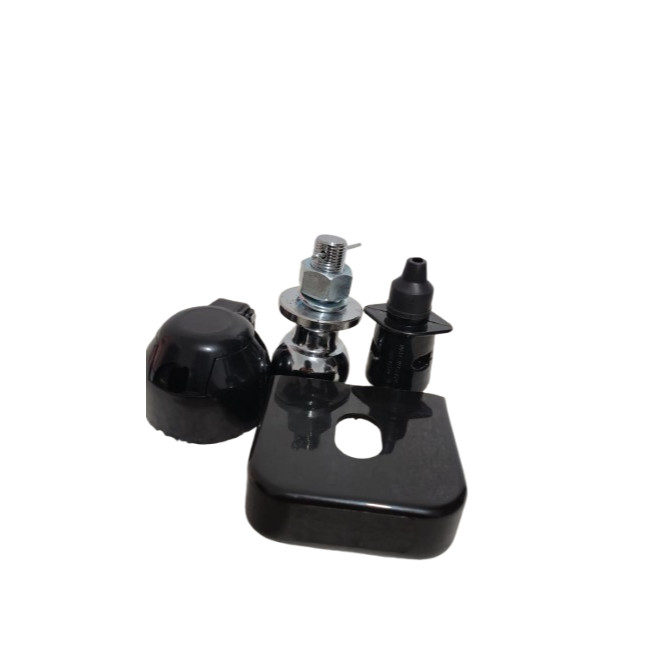 Kit para Engate Preto: Plug, Tomada, Esfera e Capa.