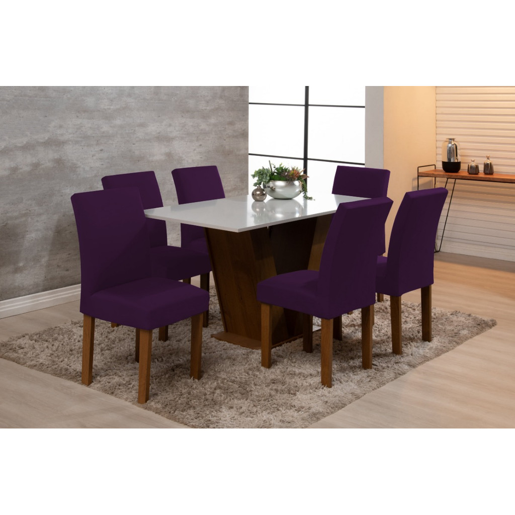 Capa Pra Cadeira Jantar Para Mesa 4 Lugares Malha Gel cama mesa e banho envio rápido