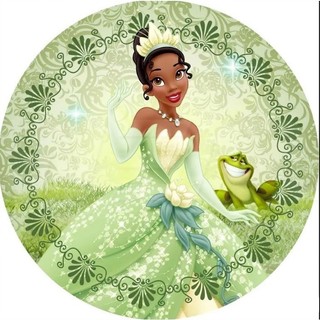 PAINEL REDONDO A PRINCESA E O SAPO TIANA 50X50 LEIA A DESCRIÇAO