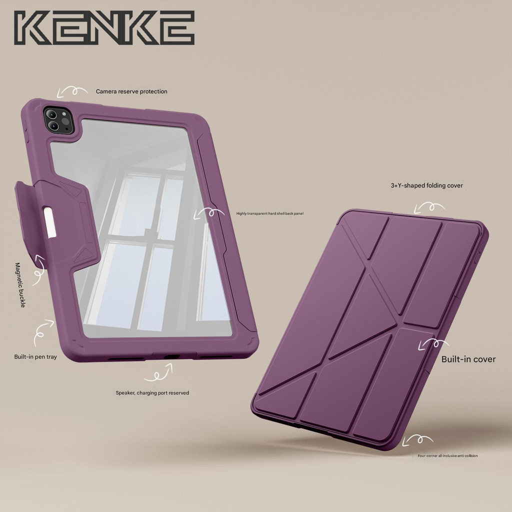 KENKE Capa Para iPad Anti-Queda Pro Air M4 2024 2025 11 Polegadas 13 6a m2 M3 4/