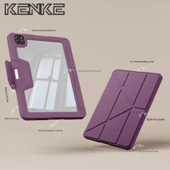 KENKE Capa Para iPad Anti-Queda Pro Air M4 2024 2025 11 Polegadas 13 6a m2 M3 4/5a Geração 10.9 7a 8a 9a 10a 10.2 Tablet