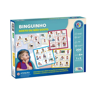 Jogo Infantil Binguinho - Gosto Ou Não Gosto - Pais e Filhos - 791904-1 em Oferta na Shopee