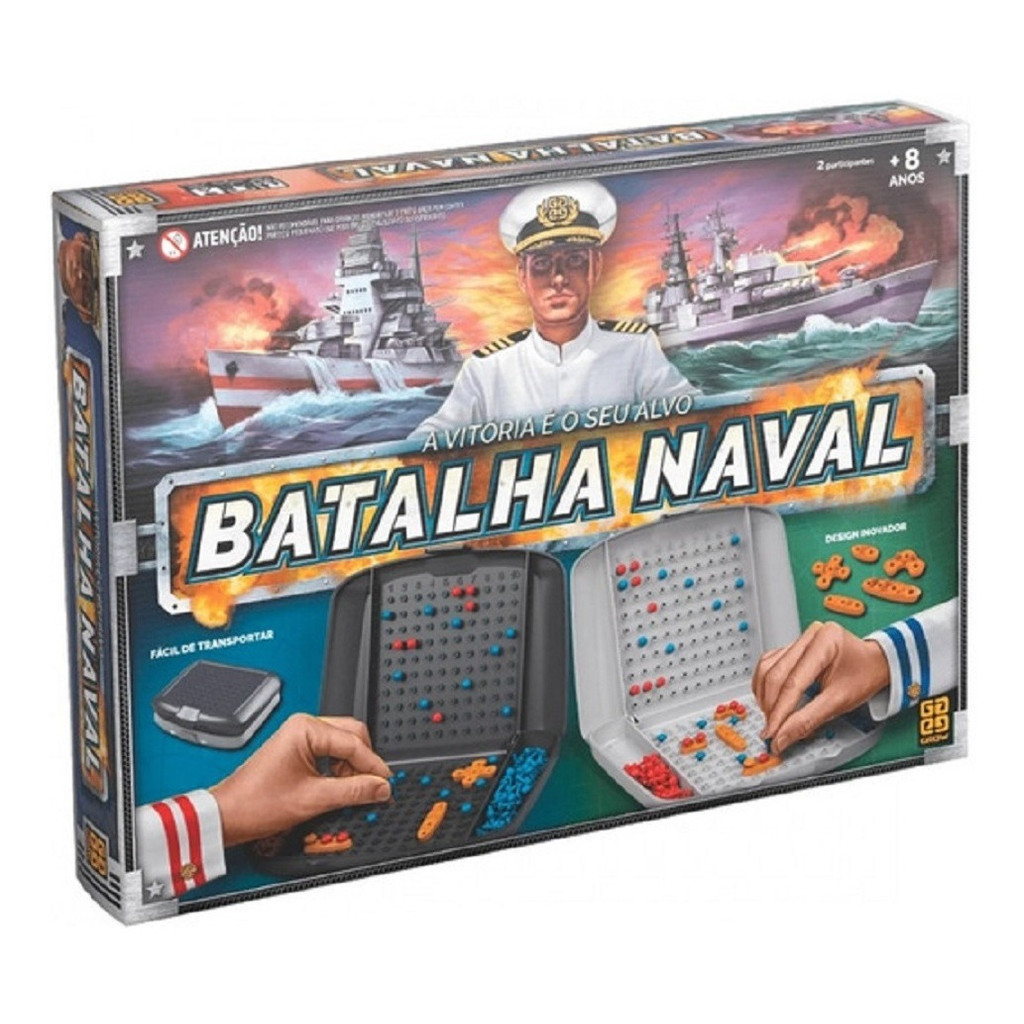 Jogo de Tabuleiro Batalha Naval Estratégia e Diversão Grow