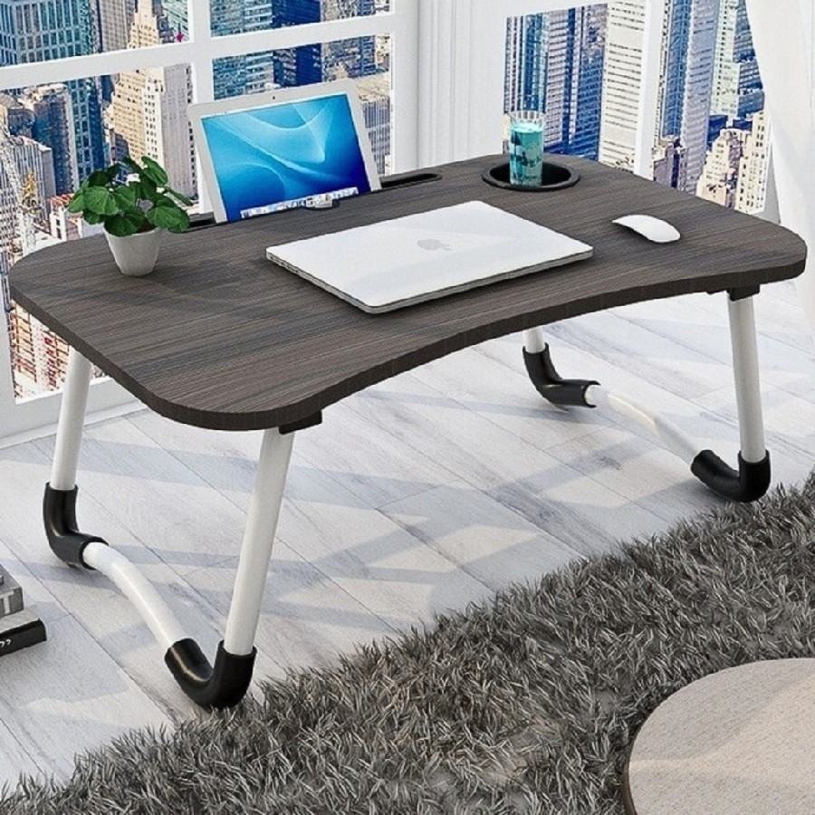 Mesa Portátil Dobrável 47.5 x 21 x 29.5Cm Tablet Articulada Mdf Notebook Prático E Resistente