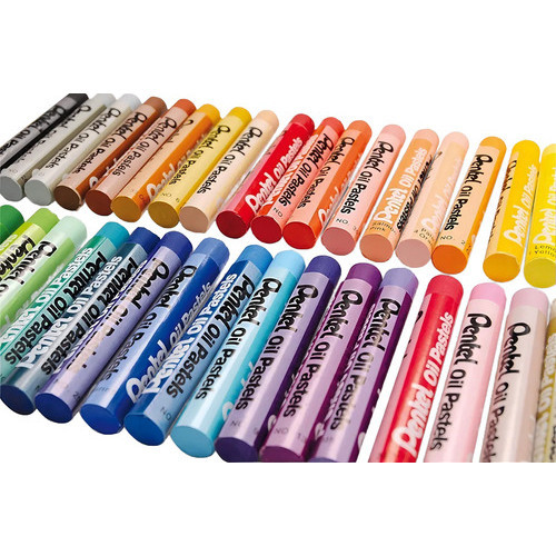 Giz Pastel Artístico Tecido Pentel 7/12/25 Cores Lavável Permanente