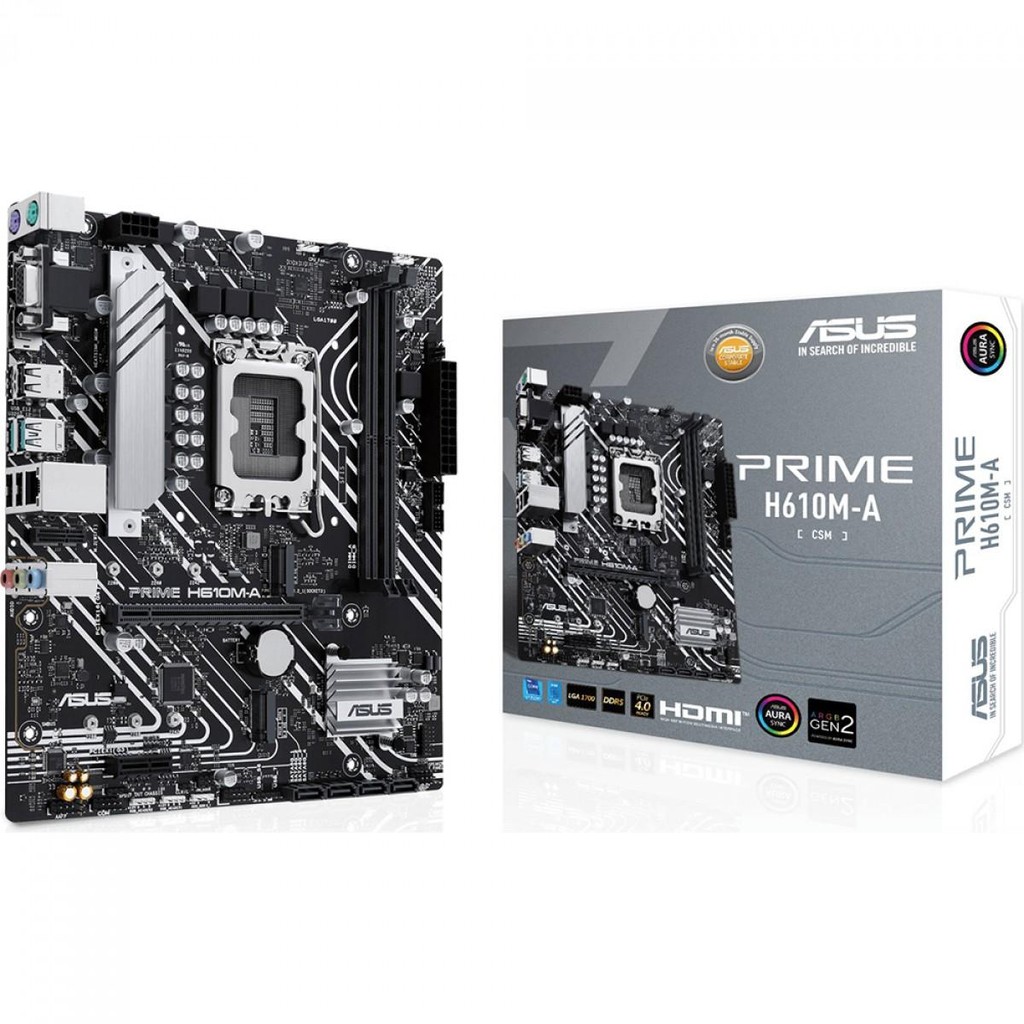 Placa Mãe Asus Prime H610M-A, Intel LGA 1700, mATX, DDR5 em Oferta na Shopee