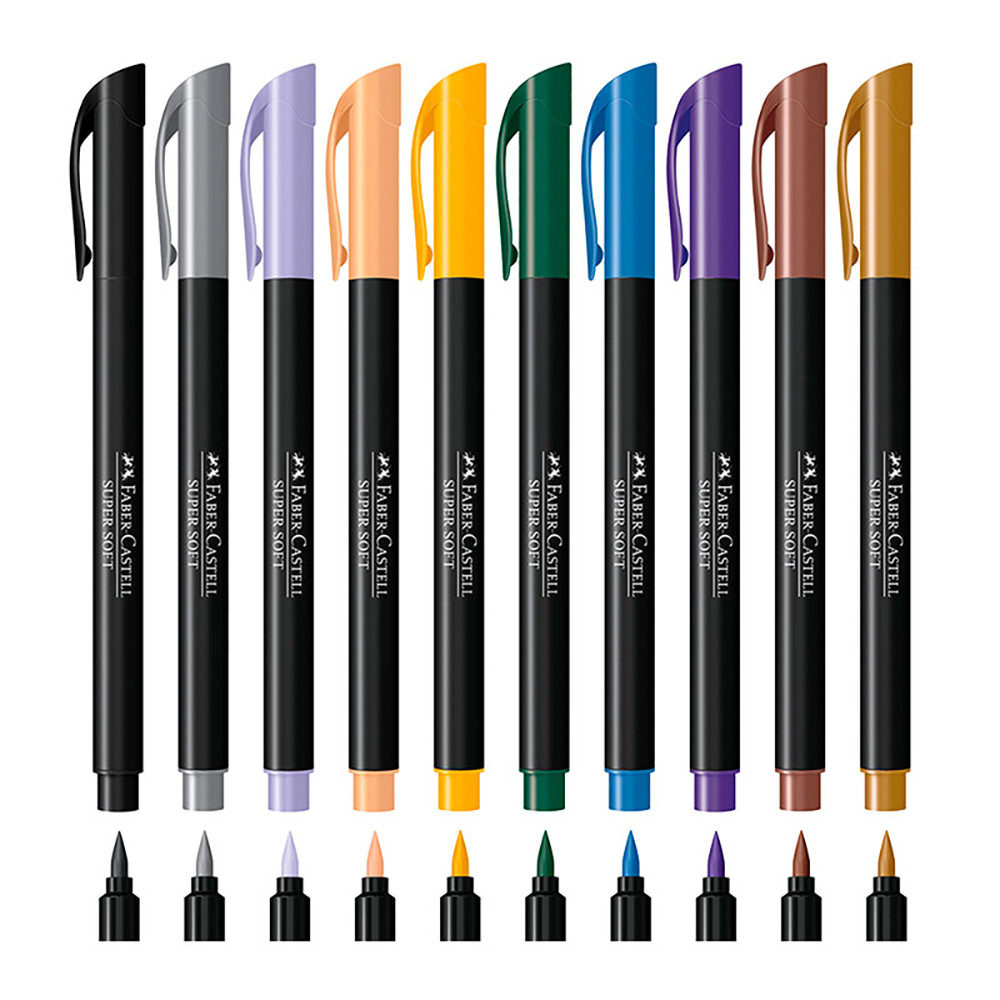 Detalhes do Caneta hidrográfica Supersoft Brush 20 cores 150720SOFT Faber-Castell
