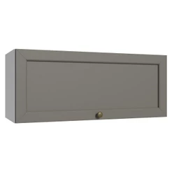 Armário Aéreo 80 cm 1 Porta Basculante Branco/Cinza Vik Madesa