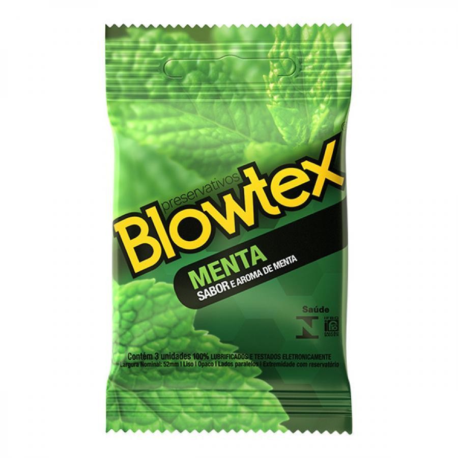 Preservativo Blowtex Menta Com 3 Unidades - Health