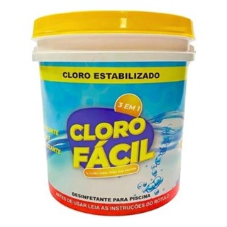 Cloro Fácil Granulado 3 Em 1 Balde 10kg Piscinas Ultraclor em Oferta na Shopee