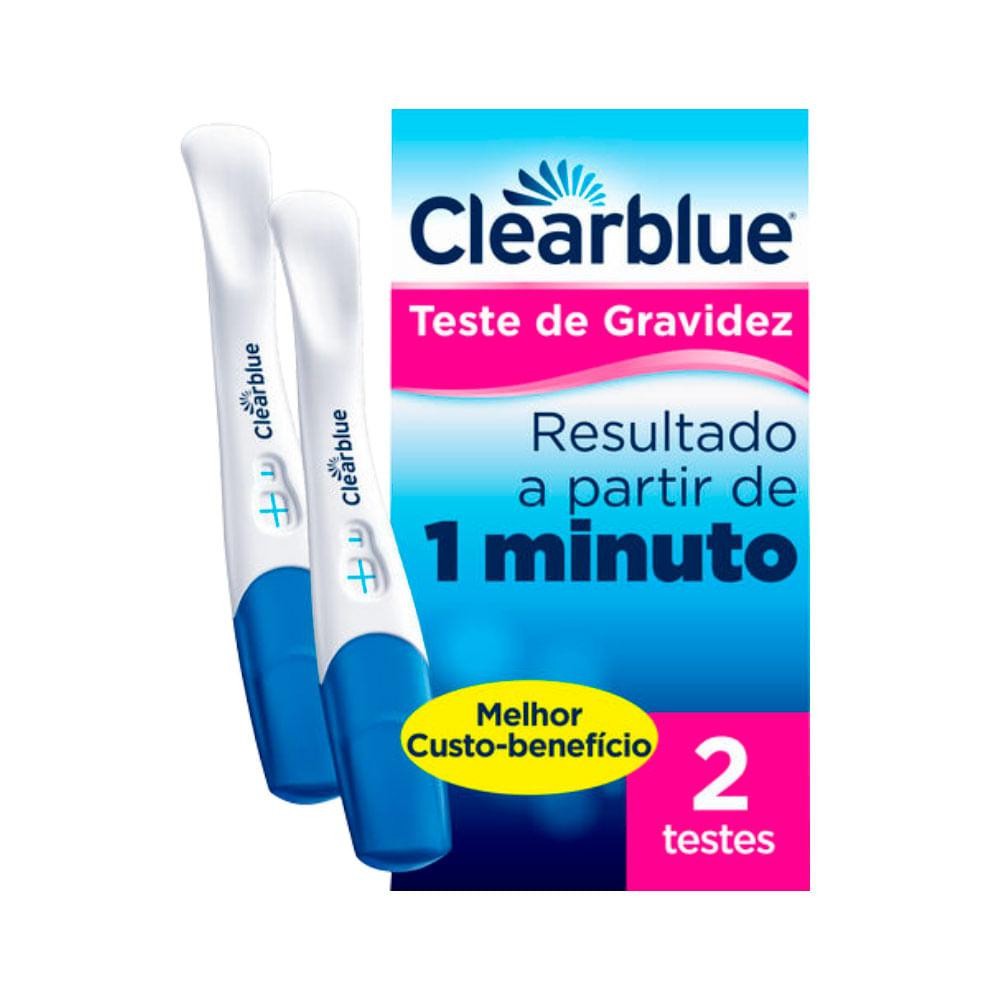 Teste De Gravidez Clearblue Com 2 Deteccao Rapida Teste Rapido