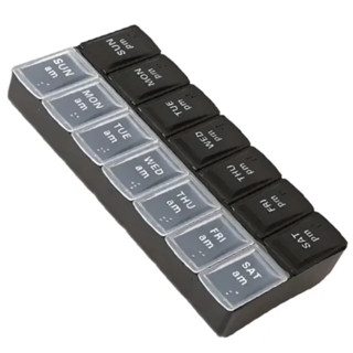 Caixa Porta Comprimidos Medicamento Remédio Semanal 14 Dias em Oferta na Shopee