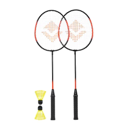 Kit Badminton Completo 2 Raquetes e 2 Petecas Vollo