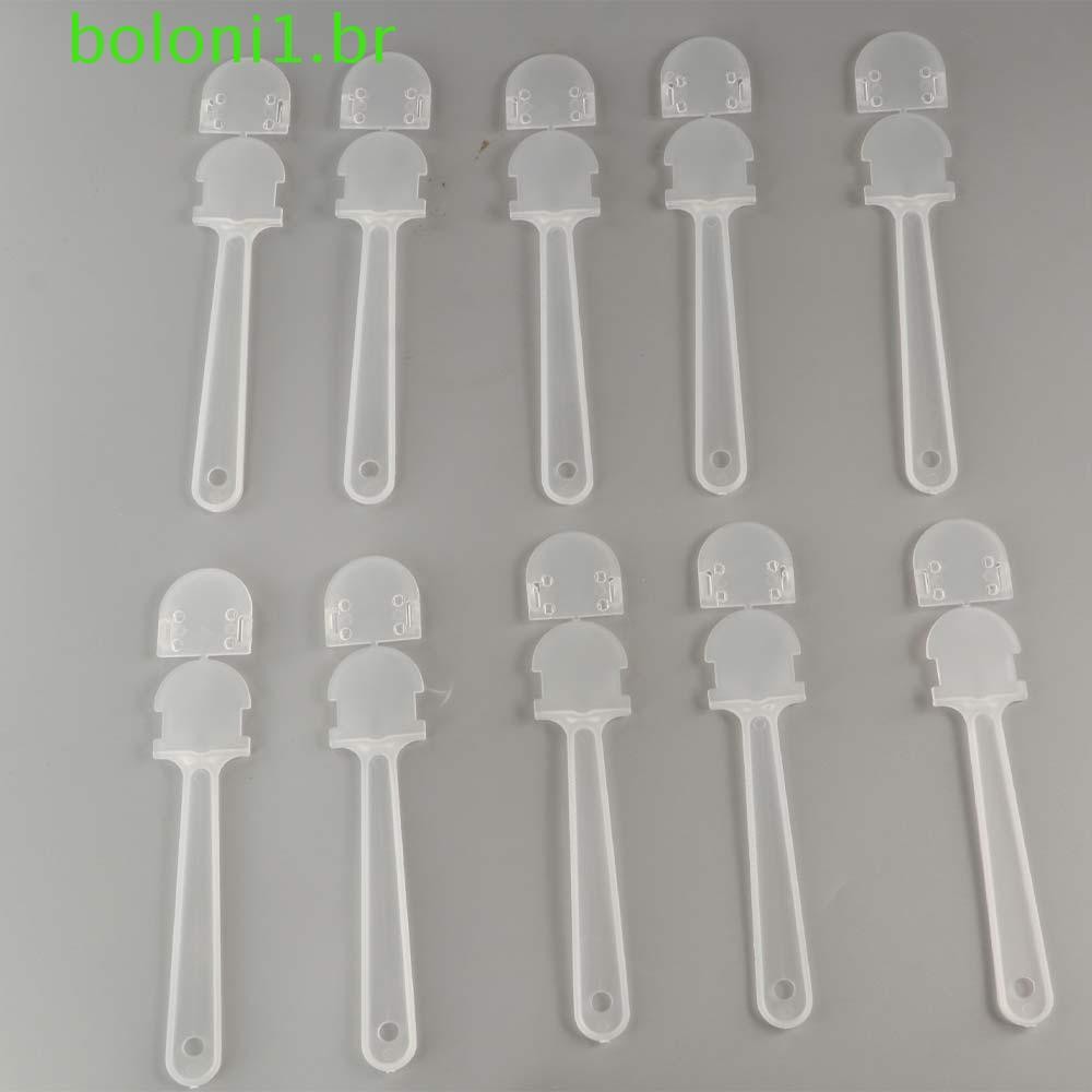 BOLONI 10 Peças Alça De Ventilador De Mão , Grafite De Plástico Transparente Jardim De Infância Portátil DIY
