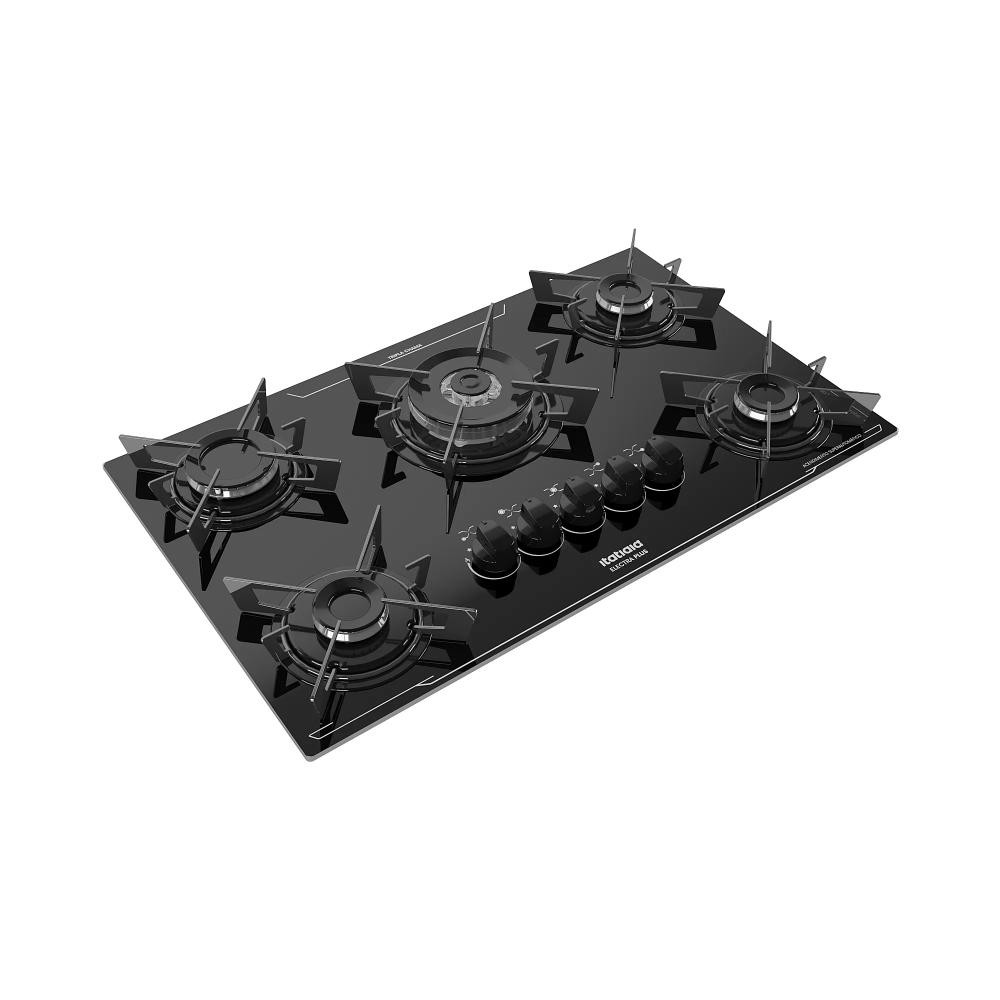 Imagem Cooktop 5 Bocas Itatiaia Electra Plus e Acendimento Automático Bivolt Preto - 5QTC