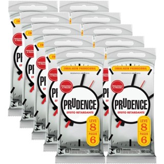 Pack 10un Preservativo Prudence Camisinha Masculina Efeito Retardante - Cada pacote c/ 8un em Oferta na Shopee