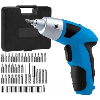 Parafusadeira Portátil Tipo-C C/ Maleta 49 Peças Kit Ferramentas Versátil P/ Reparos Recarregável Mini em Oferta na Shopee