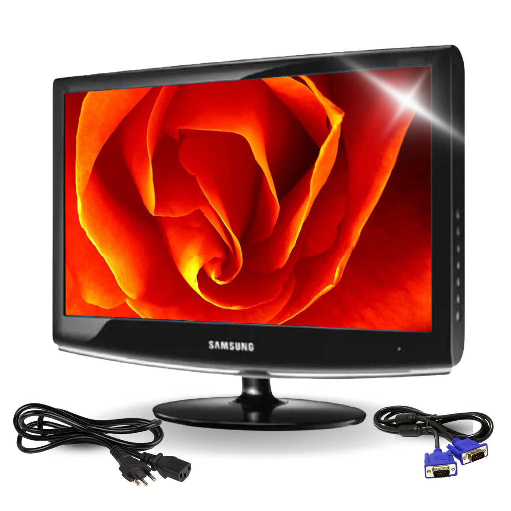 Monitor Samsung 18.5 Polegadas Lcd Bivolt Vga Preto Trabalho