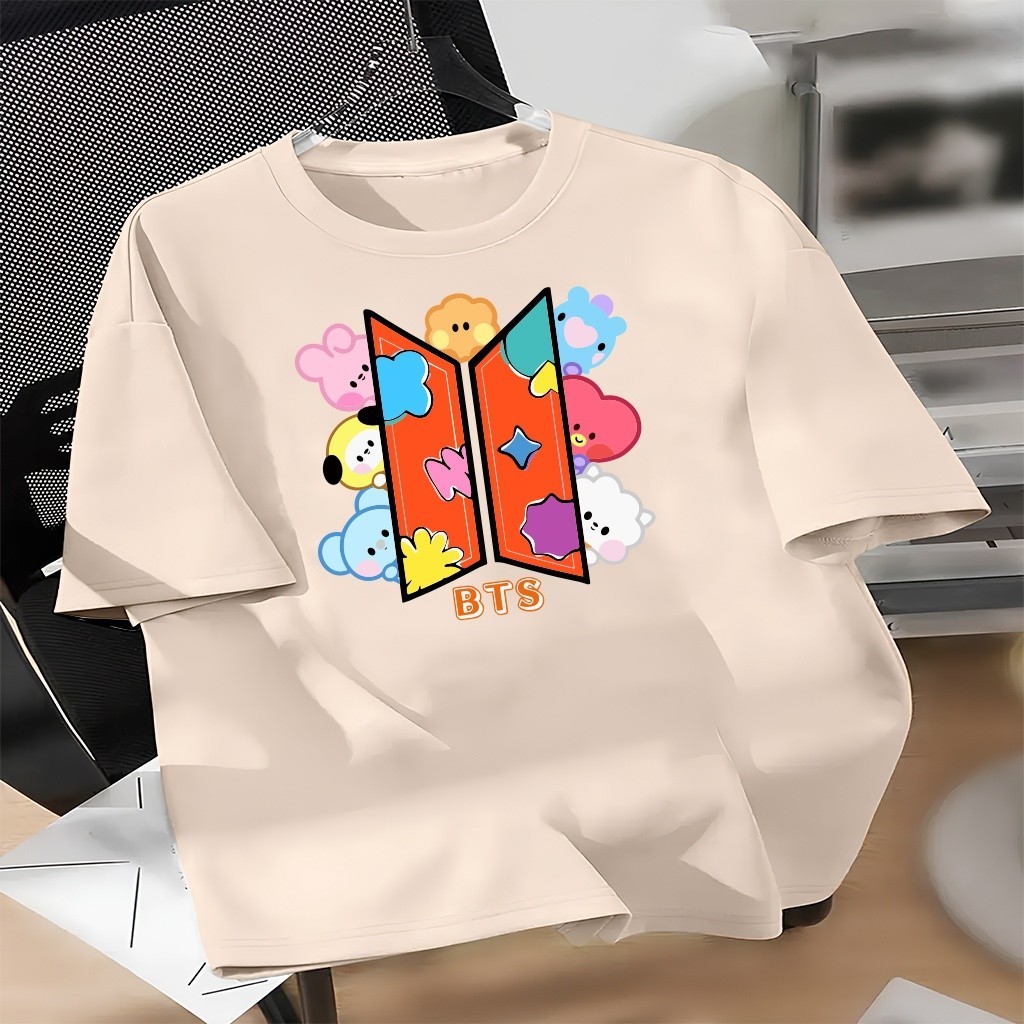 Camiseta Streetwear Camisa  Unisexx T-shit  BTS SIMBOLO FOFO K-Pop Pronta Entrega 100% Algodão Envio Imediato 12