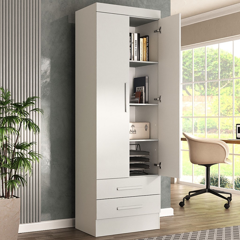 Armário para Escritório Modulare 2 Portas 2 Gavetas - Panorama Móveis em Oferta na Shopee
