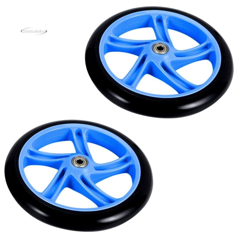 2 Peças Roda De Scooter 200 mm Material PU Espessura Da 30 ABEC-7 Rolamento Acessórios Para