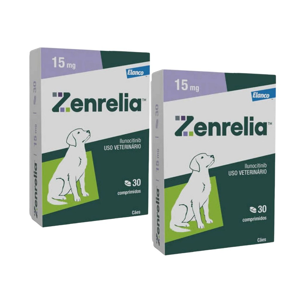 02 Zenrelia Tab 15mg 30 Comp. Dermtatológico Cães - Elanco em Oferta na Shopee