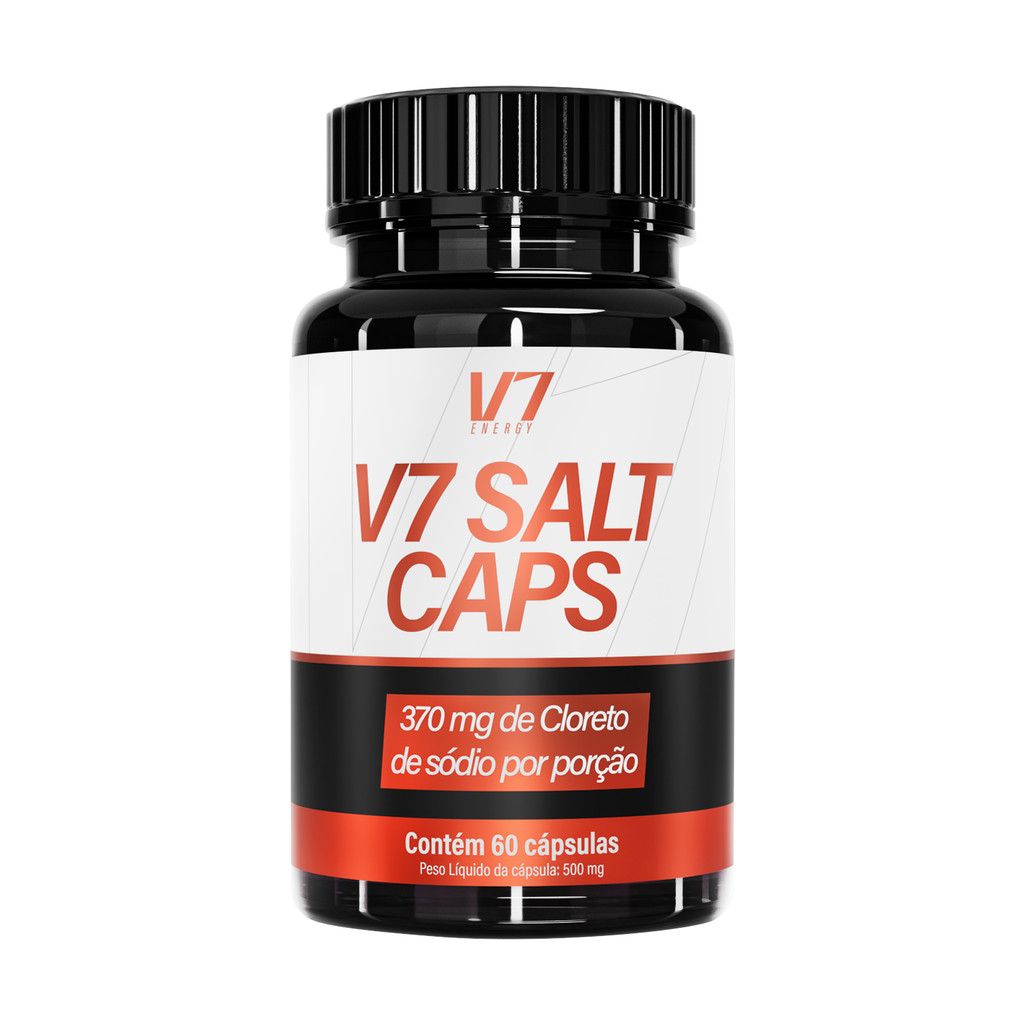 V7 Salt Caps 500mg  Cloreto de Sódio | V7 Energy em Oferta na Shopee