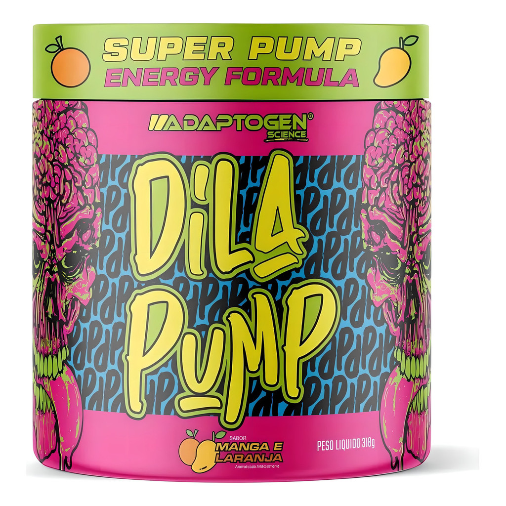 DILA PUMP 318G MANGA E LARANJA  ADAPTOGEN em Oferta na Shopee