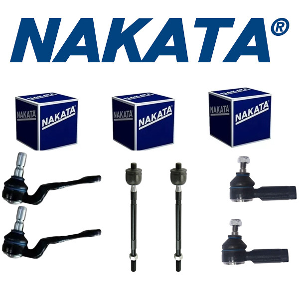 Kit 2 Barra + 2 Pivo + 2 Terminal direção Hidraulico Classic Celta 2011 a 2015 Nakata em Oferta na Shopee