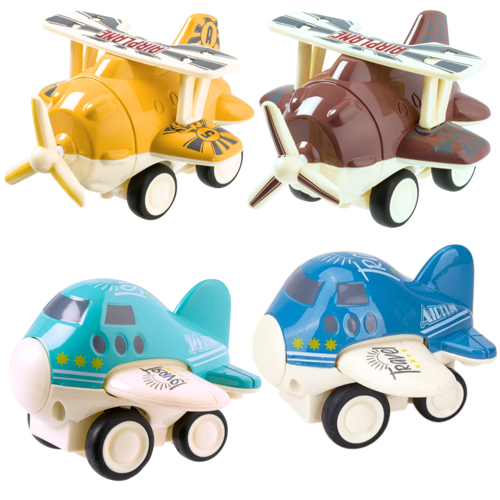 Mini Avião de Brinquedo Divertido Com Fricção - Castela - Mom & Baby