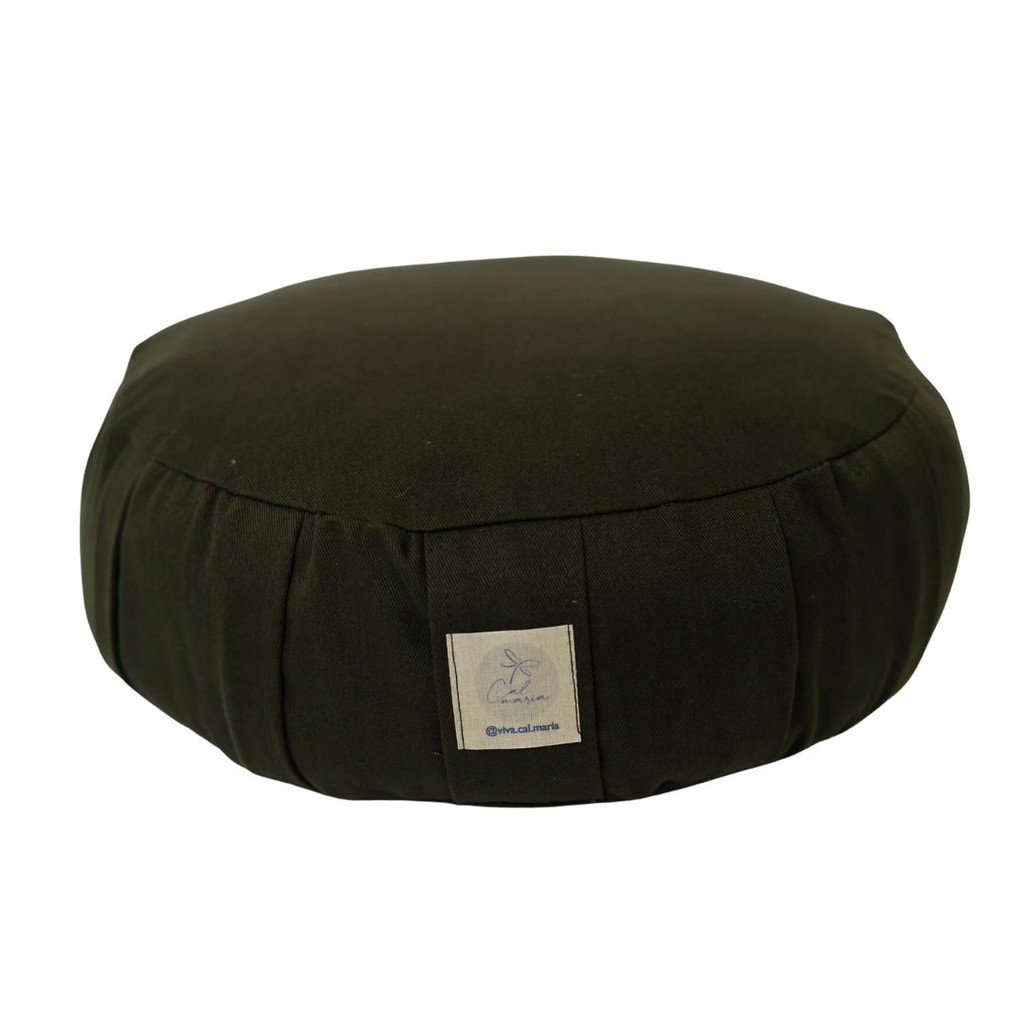 Imagem Almofada Zafu Calmaria Meditação Verde Musgo