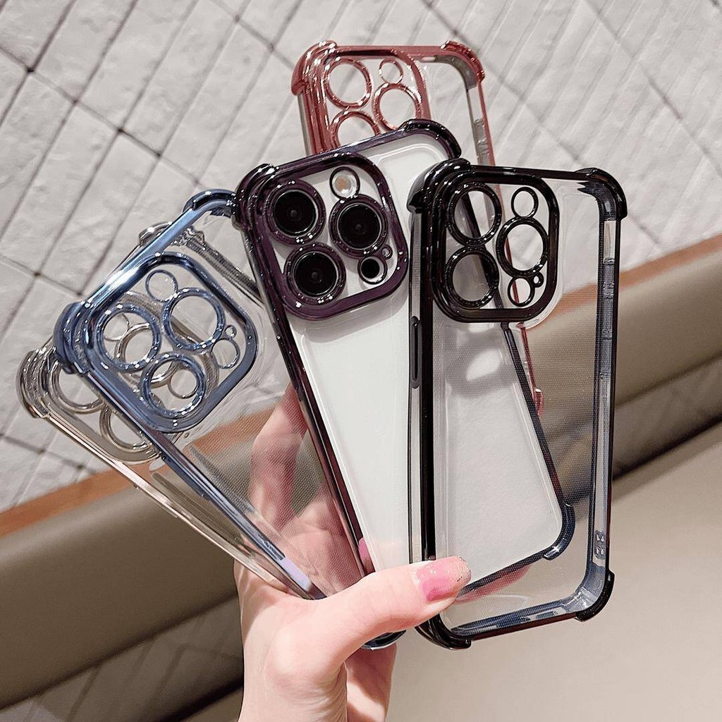 Estilo Simples Galvanoplastia Anti Queda Caso Para Samsung A56 A55 A36 A35 A26 A73 A54 A53 A52 A34 A33 A32 Capa Macia