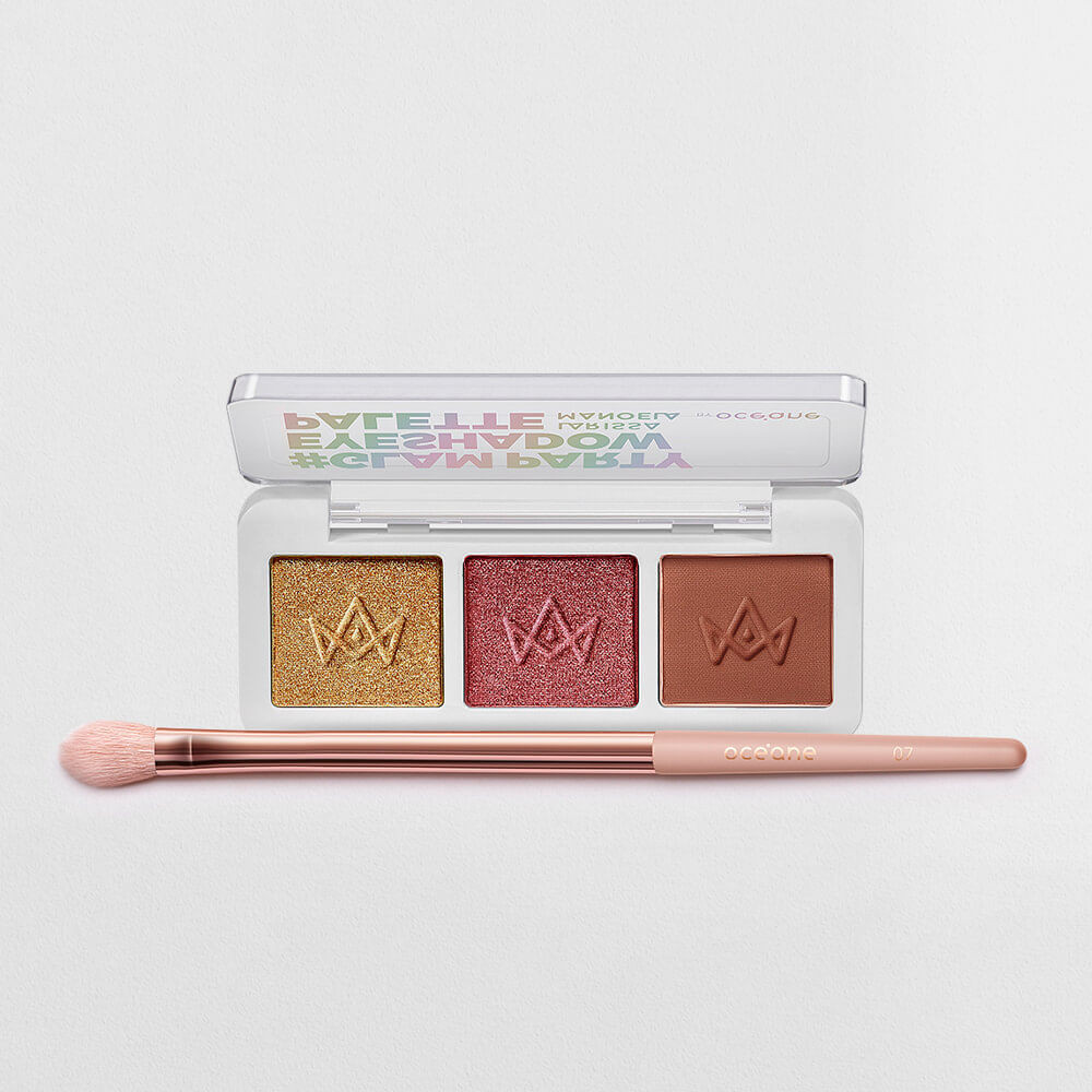 Kit Paleta de Sombras Glam Party Larissa Manoela By Océane + Pincel (2 Produtos) - Beauty